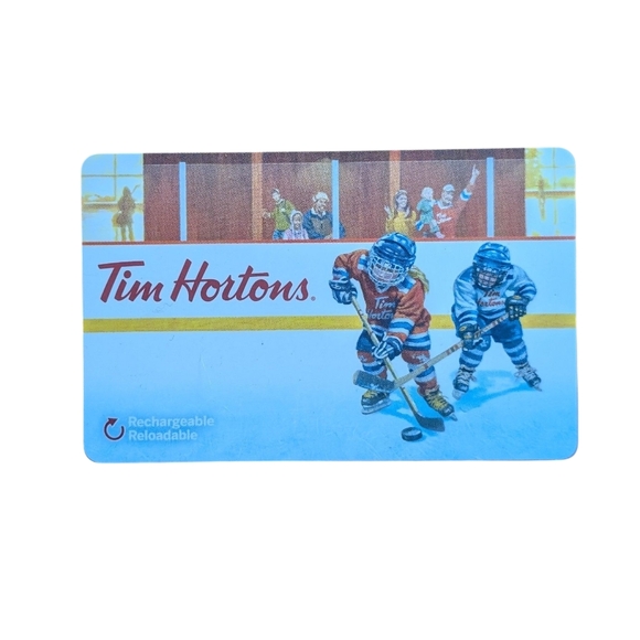 Tim Hortons Other - Tim Hortons Gift Card Kids Playing Hockey Design Collectible Zero Balance